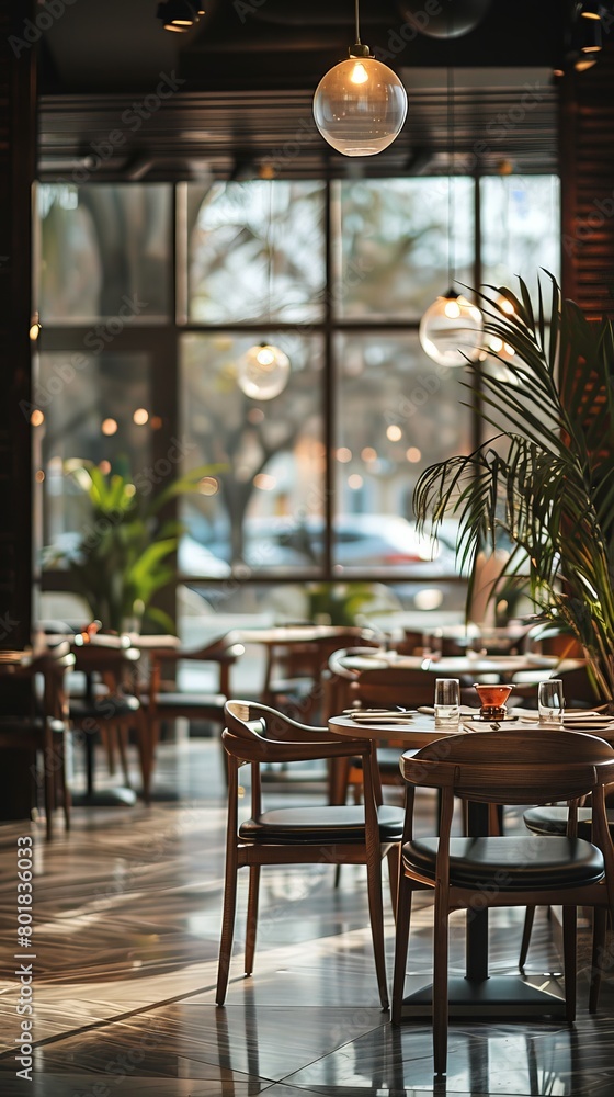 Fototapeta premium an empty elegant restaurant