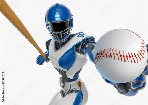 スポーツの概念で人工知能を搭載した野球選手