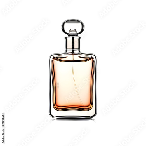 Classic flask-shaped perfume bottle, Transparent Background, PNG Format