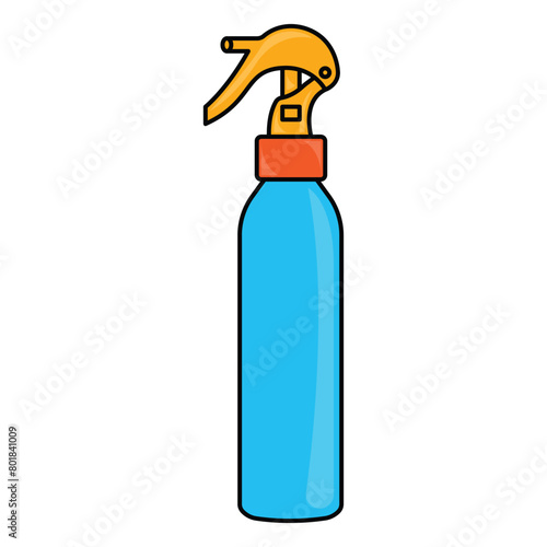spray bottles. Mock up, cosmetic package. Vector template template for advertising, cosmetic products or household chemicals