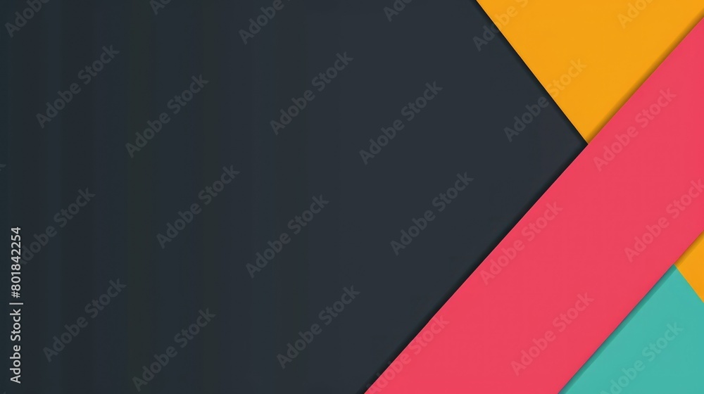 A business theme banner with soft neon pink, teal, yellow and black gradient colors
