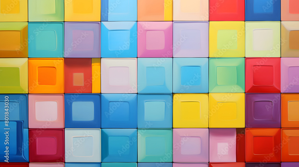 Digital retro squares painting abstract geometric pattern graphics poster background Digital retro squares painting abstract geometric pattern graphics poster background