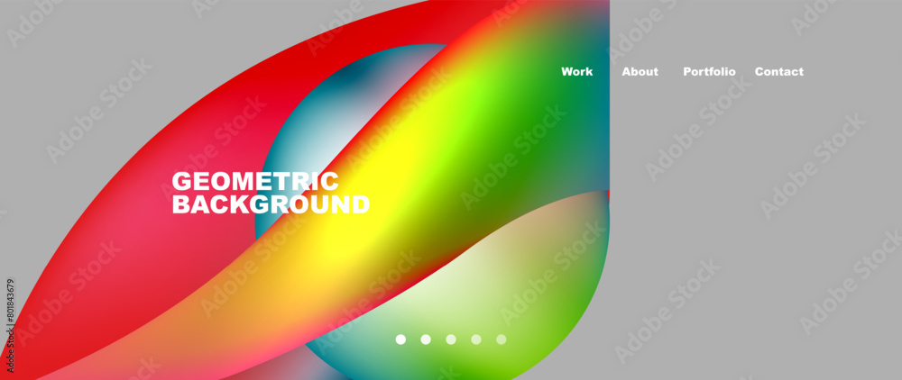 a geometric background with a rainbow colored swirl on a gray background . High quality a geometric background with a rainbow colored swirl on a gray background . High quality