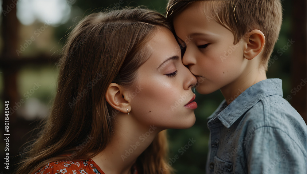 Mother and son Mother and son