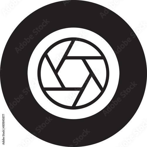 diaphragm glyph icon