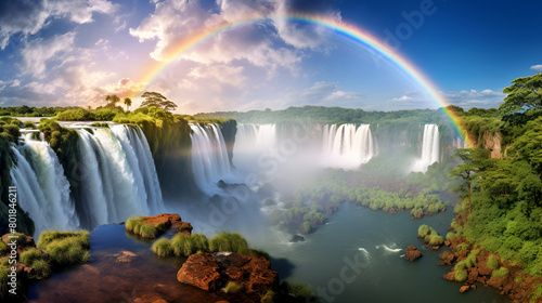 Famous Iguazu Waterfalls in Argentina South America The Iguazu Waterfalls in Brazil 