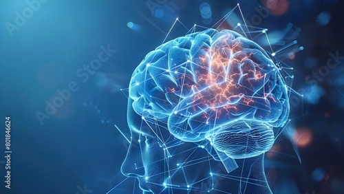 Exploring neuroplasticitys impact on brain health and cognitive function. Concept Neuroplasticity, Brain Health, Cognitive Function, Mental Flexibility, Neuronal Connections photo