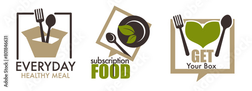 Healthy Meal Box Logo Series