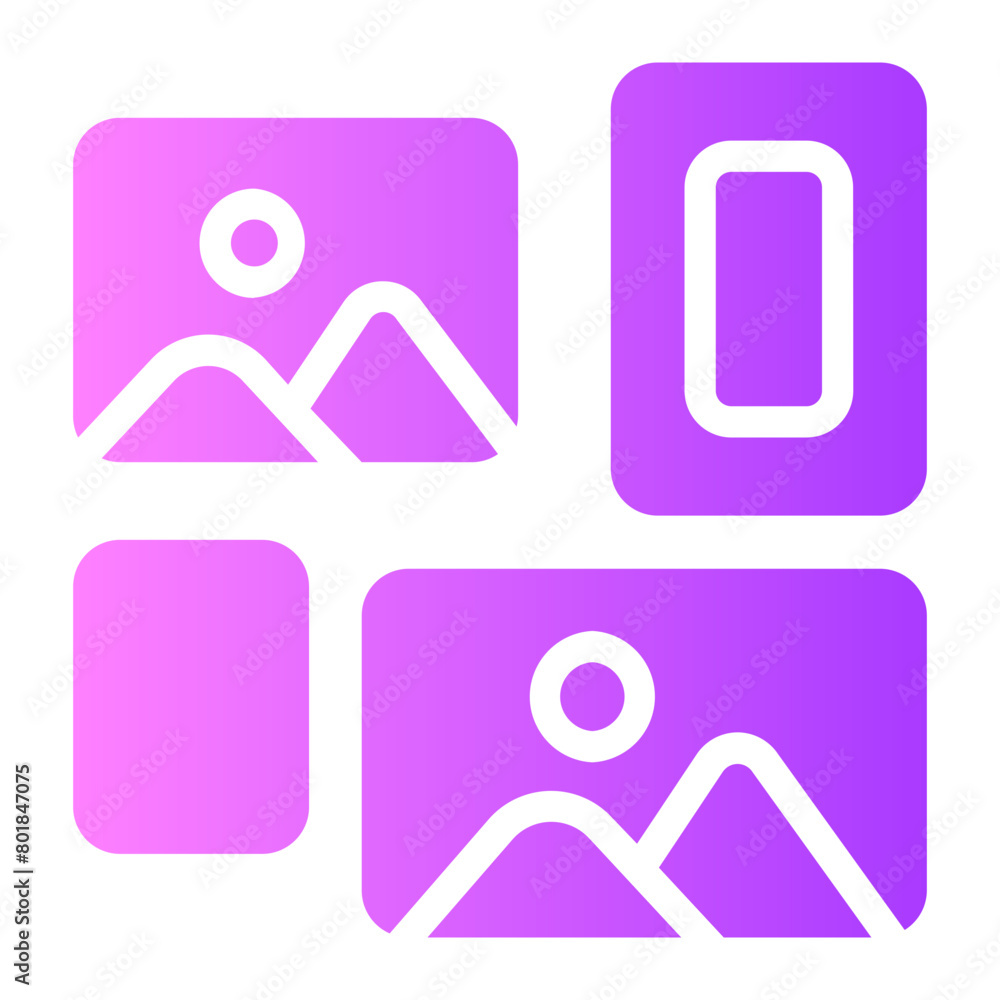 frame gradient icon frame gradient icon