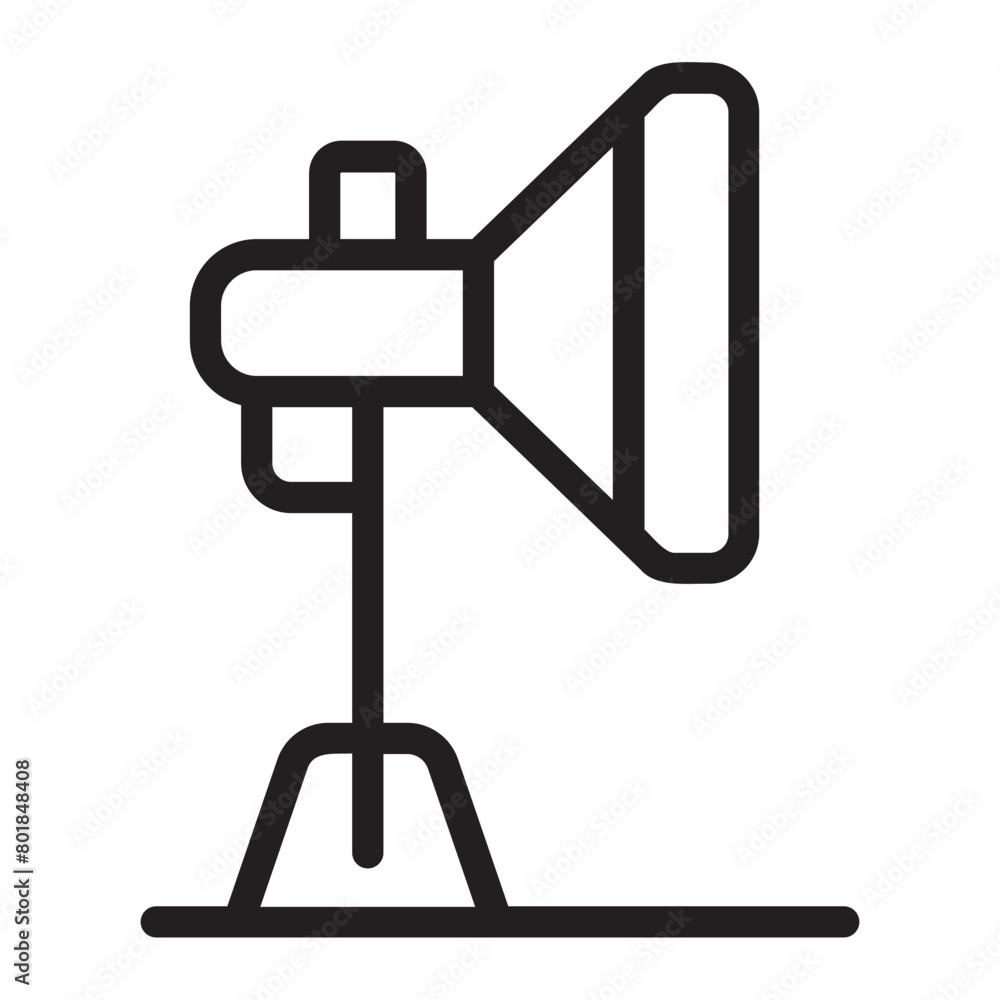 studio lighting line icon studio lighting line icon