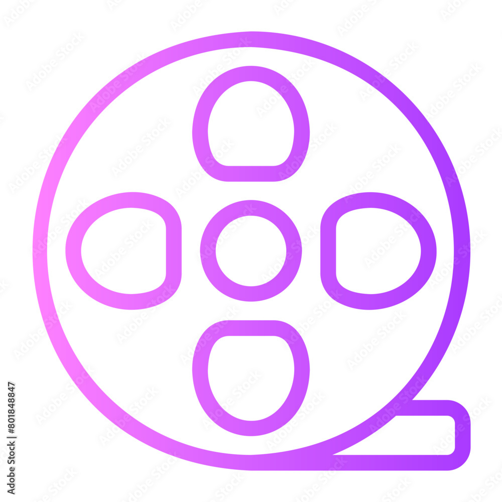 reel gradient icon