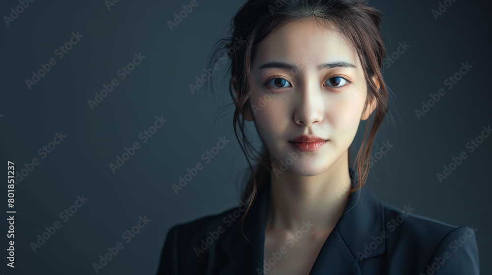 Portrait of a beautiful young Asian businesswoman at the company. Image of beautiful girl. copy space for text. Portrait of a beautiful young Asian businesswoman at the company. Image of beautiful girl. copy space for text.