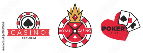 Vibrant Casino and Gaming Logos