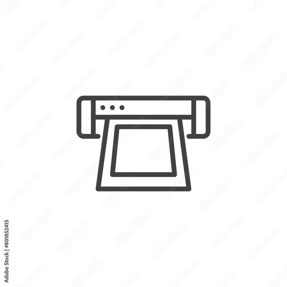 Portable Scanner line icon Portable Scanner line icon