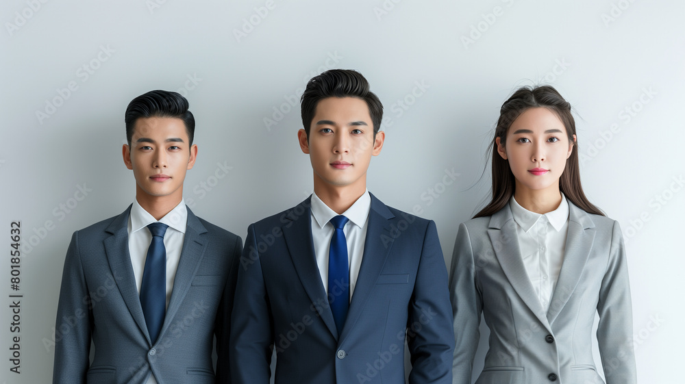 Confident Professional Team in Stylish Business Suits Confident Professional Team in Stylish Business Suits