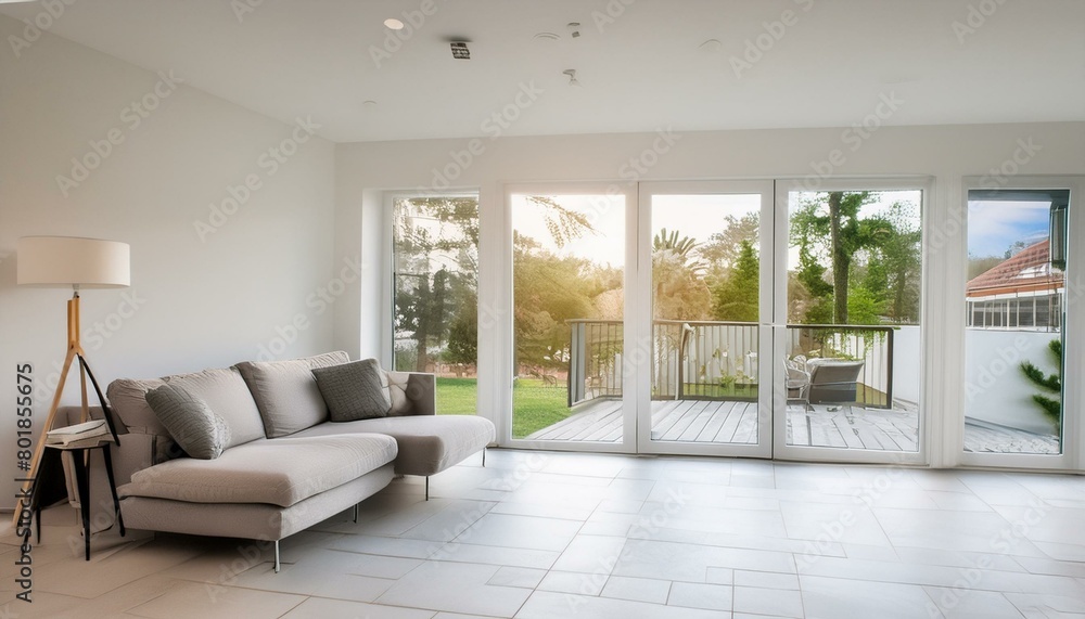 Obraz premium Ethereal Elegance: A Contemporary Oasis of Light and Space