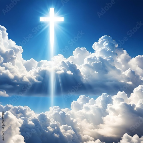 Ascension Day Images for creating social greetings to commemorate the occasion. (ID: 801857216)