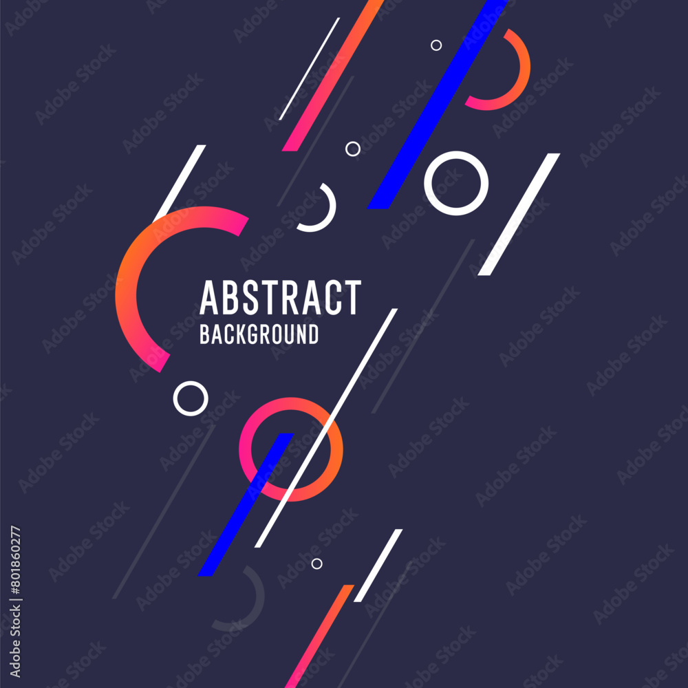 Sports poster. Abstract background with dynamic shapes. Vector template for design.