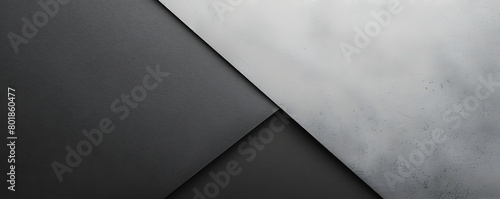 Grey paper minimalistic presentation background. Top view, flat lay with copy space for text 