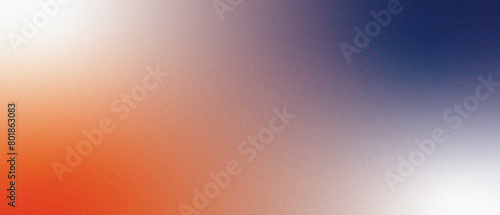 abstract background with light orange blue color grainy texture gradient design photo