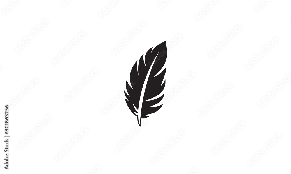 leaf logo black simple flat icon on white background leaf logo black simple flat icon on white background