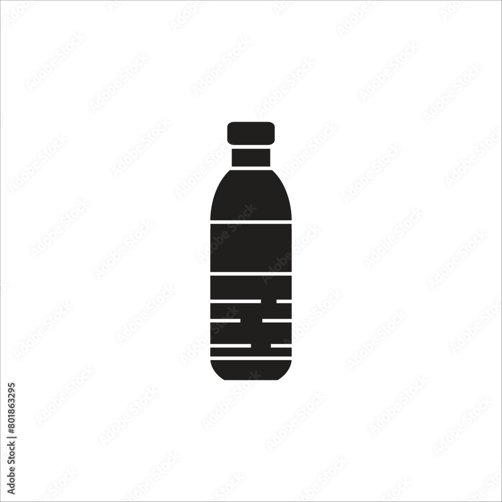 botle water vector icon line template botle water vector icon line template