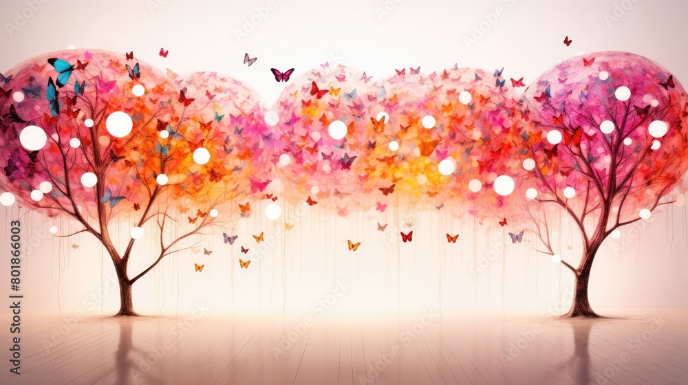 Fototapeta premium background with tree