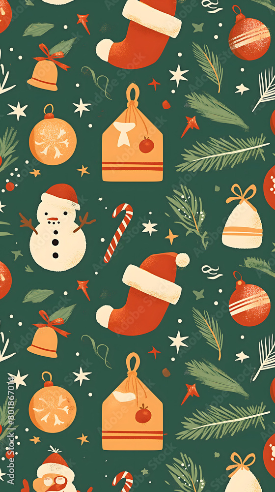 christmas seamless pattern christmas seamless pattern