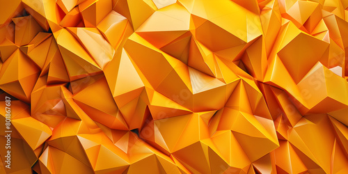  Abstract orange background Geometric texture background and wallpaper , Modern Creative Wallpaper Art, Yellow tones polygon background with chaos 