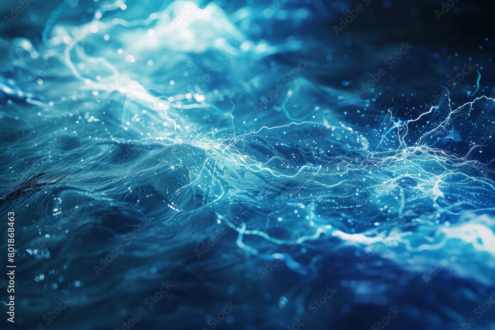 Fototapeta premium futuristic high tech water background