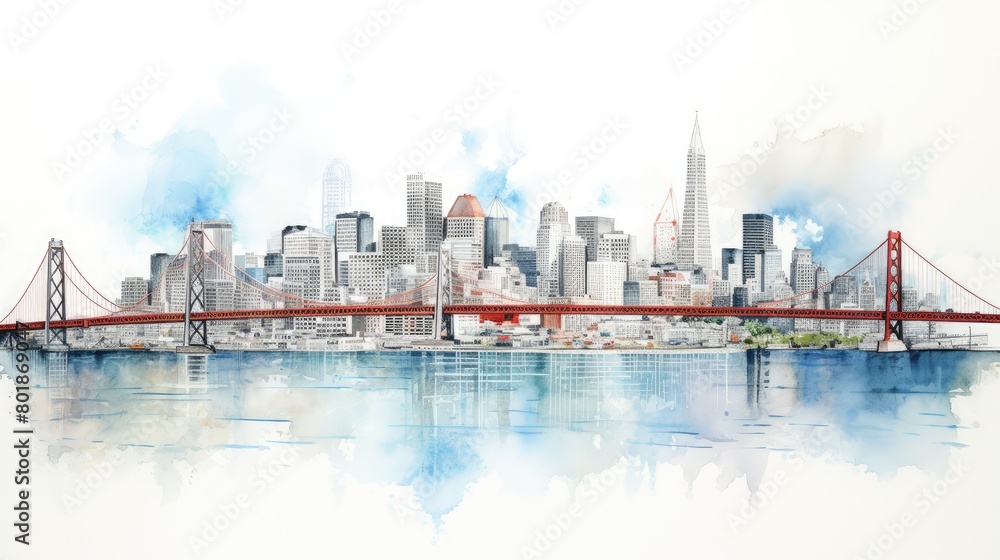 Fototapeta premium city skyline