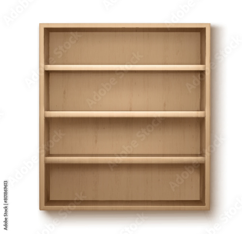 wooden walls shelves vector illustration