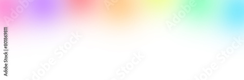 淡いぼやけた虹色のグラデーション　テクスチャ素材 © skyhigh.ring