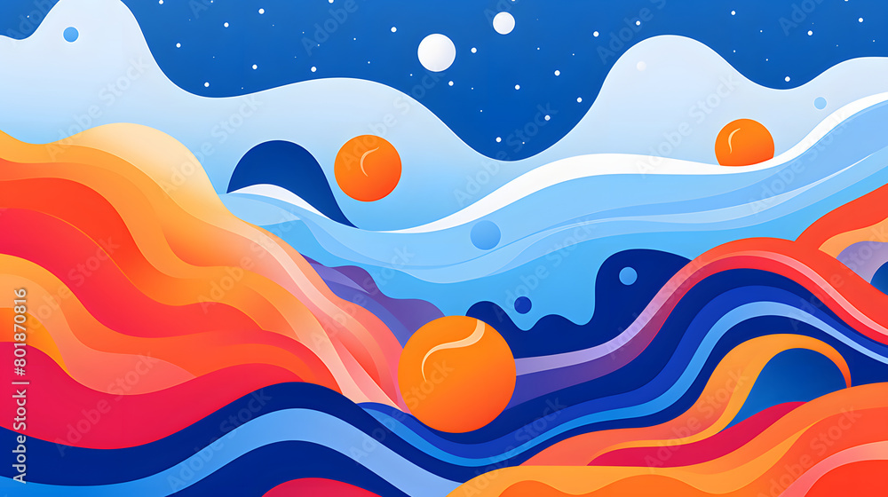 Digital universe and planets art design landscape abstract graphic poster background Digital universe and planets art design landscape abstract graphic poster background
