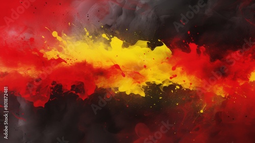 black, red and yellow abstract modern background