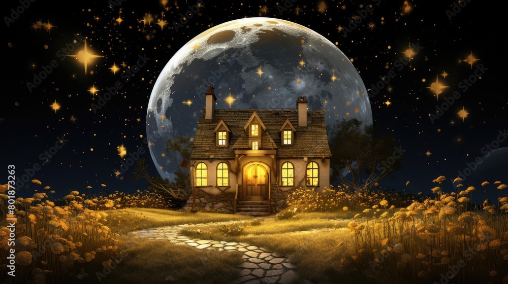 Naklejka premium halloween scene