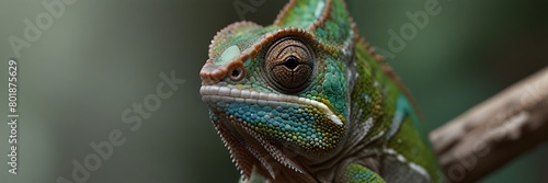 Beautiful of chameleon panther ambilobe, chameleon panther on branch, chameleon panther closeup
