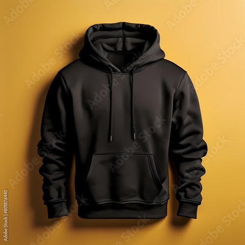 Black hoodie mockup image, Ai Generated