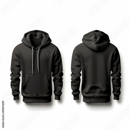 Black hoodie mockup image, Ai Generated
