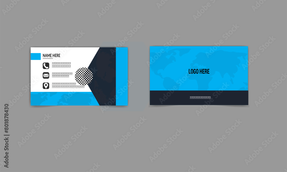 double sided business card creative modern and clean style business card template double sided business card creative modern and clean style business card template