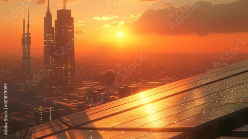 Powering Tomorrow The Dawn of Alternative Energy solar cell  Ai generate