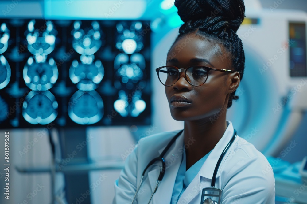 Medical Science Hospital: Confident Black Female Neurologist ...