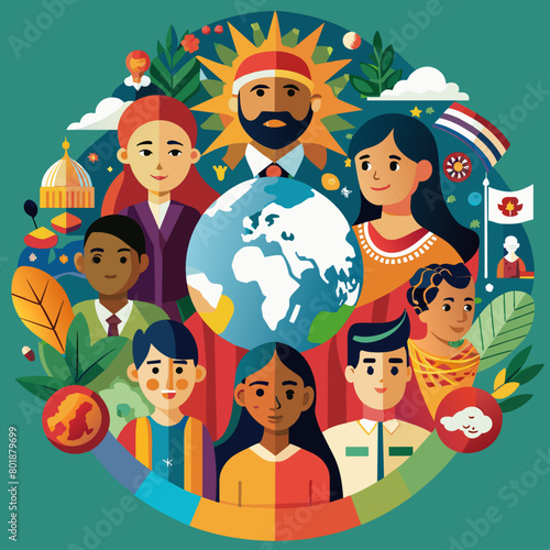 culturally representative imagery unity human graphic resources