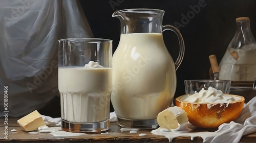 dairy products and milk © Vishani 