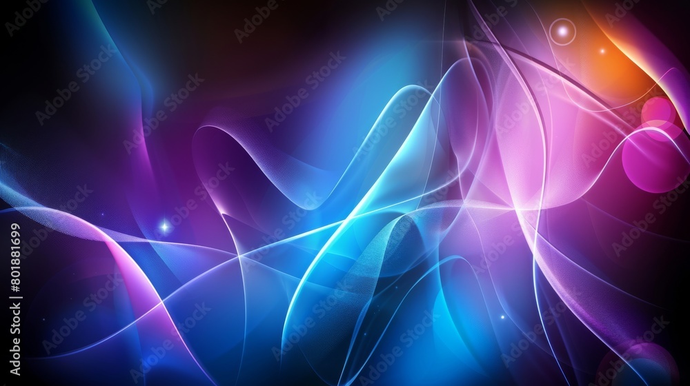 magic energy neon glowing wave abstract background magic energy neon glowing wave abstract background