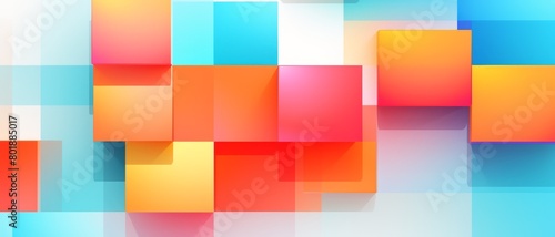 Bright modern vector design with vibrant color blocks and clean lines for a fresh  trendy background 