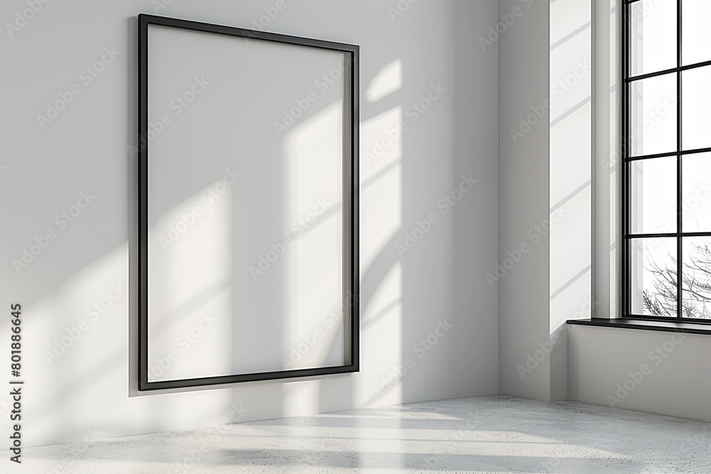 Fototapeta premium Contemporary Gallery Space with Ample Natural Light