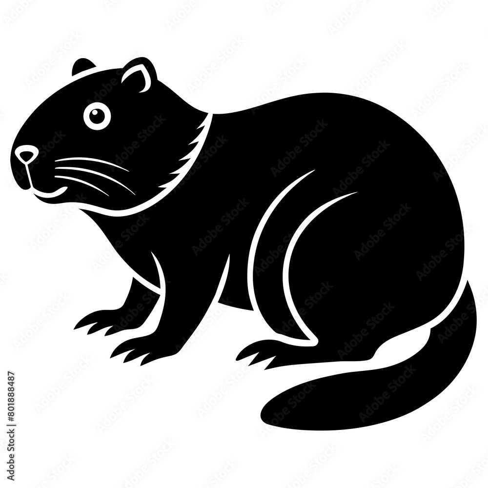 Beaver vector icon Beaver vector icon