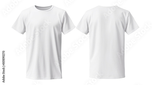 set of color view t-shirt isolated on white.