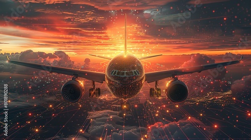 Quantum sensors in aerospace tech, low light, close-up, navigation breakthrough -